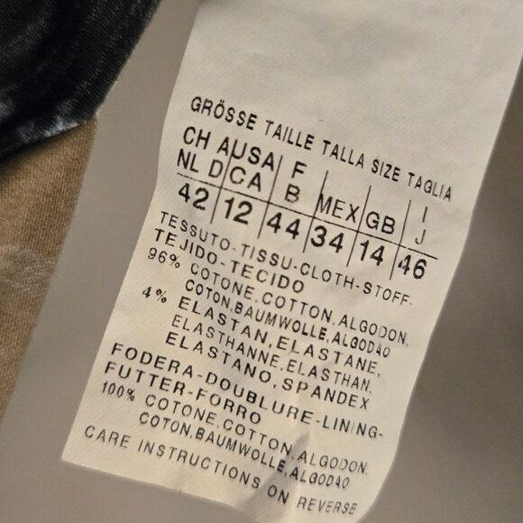 Weekend Max Mara Sleeveless Cotton Printed Geometric Shift Dress Size 12 - Picture 15 of 16